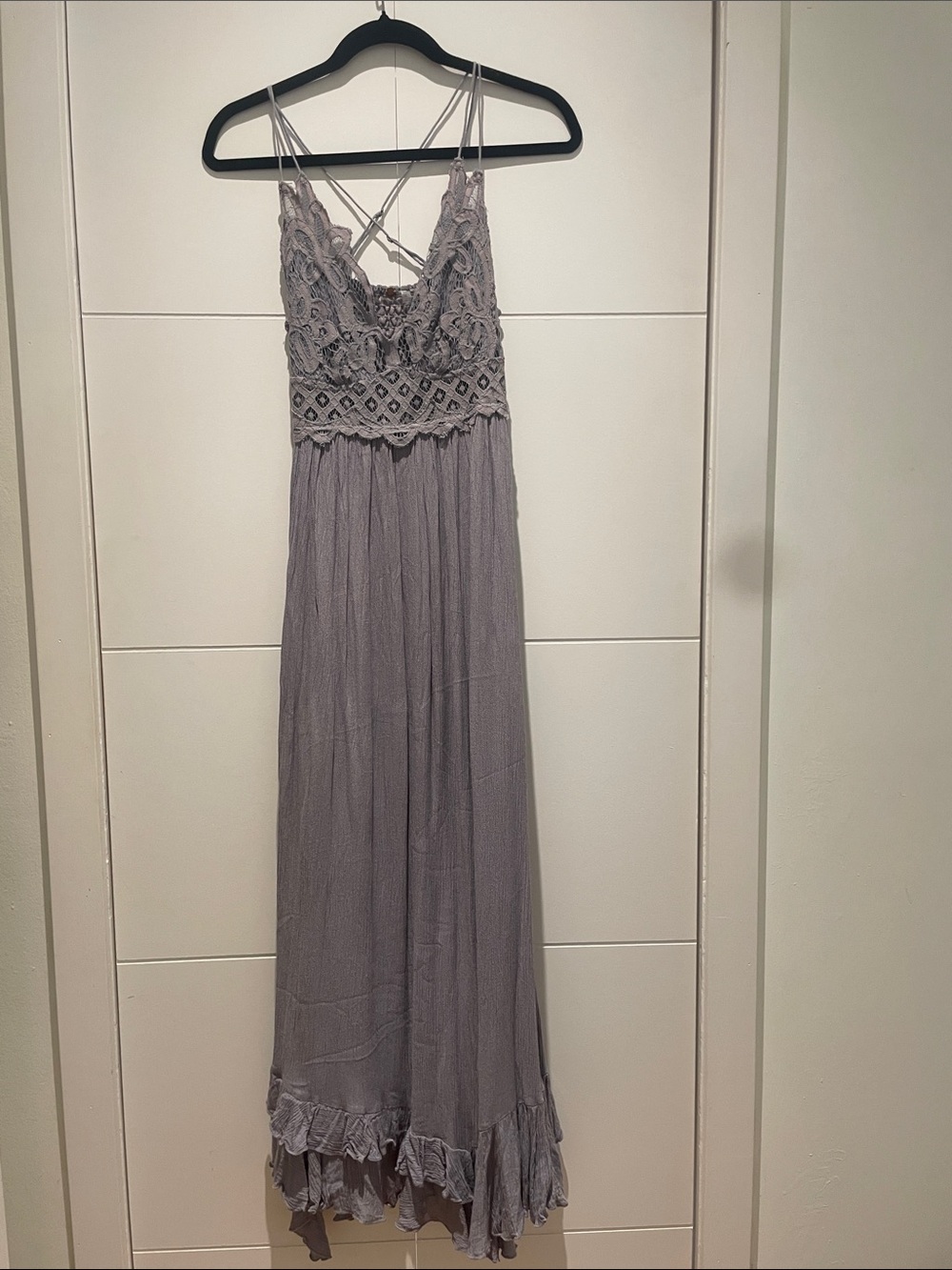 Free People Adella Slip Dress in Slate — Size Medium, New No Tags - Picture 5 of 9